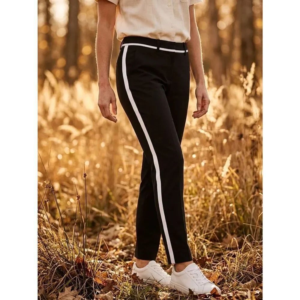 ☔️💜Mercer & Madison Black & White Tuxedo Style Pants Size 6